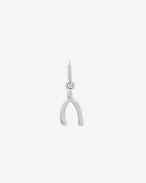 Wishbone Charm Silver