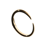 spear curve gold bangle by sener besim