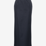 sener besim long pencil skirt with zip down the back in black