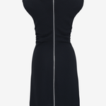 sener besim mini dress with zip up back on white background