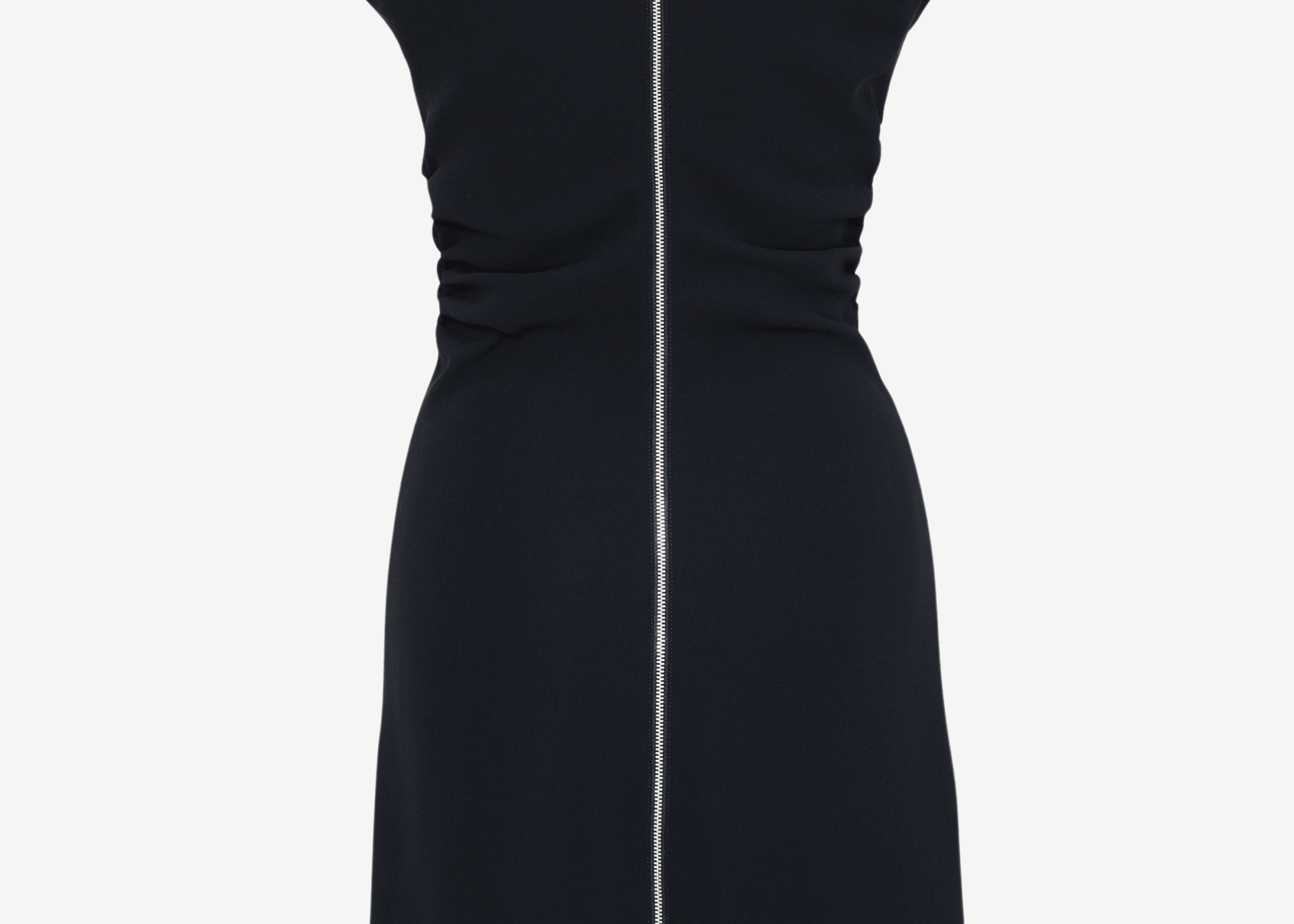sener besim mini dress with zip up back on white background