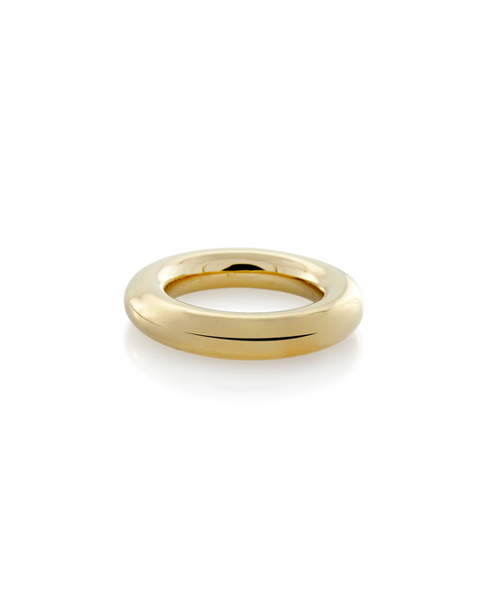 sener besim - thick tube ring - gold - shop 14k gold vermeil 