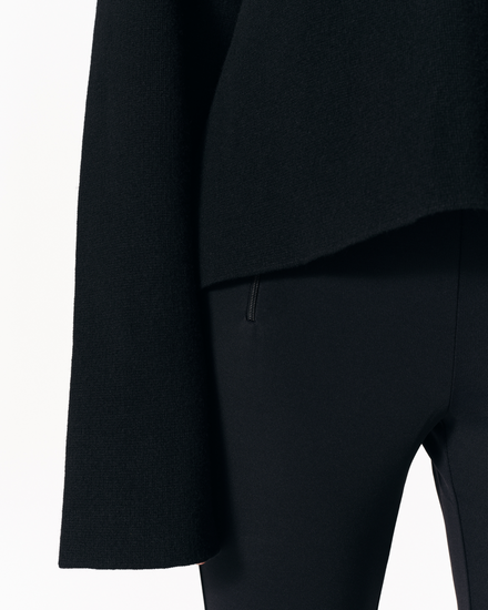 sener besim - the heavy crewneck - black - knitwear - shop online