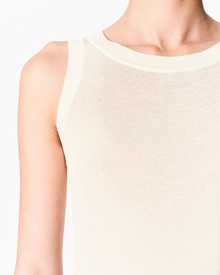 sener besim - the tank - ecru - knitwear - shop online