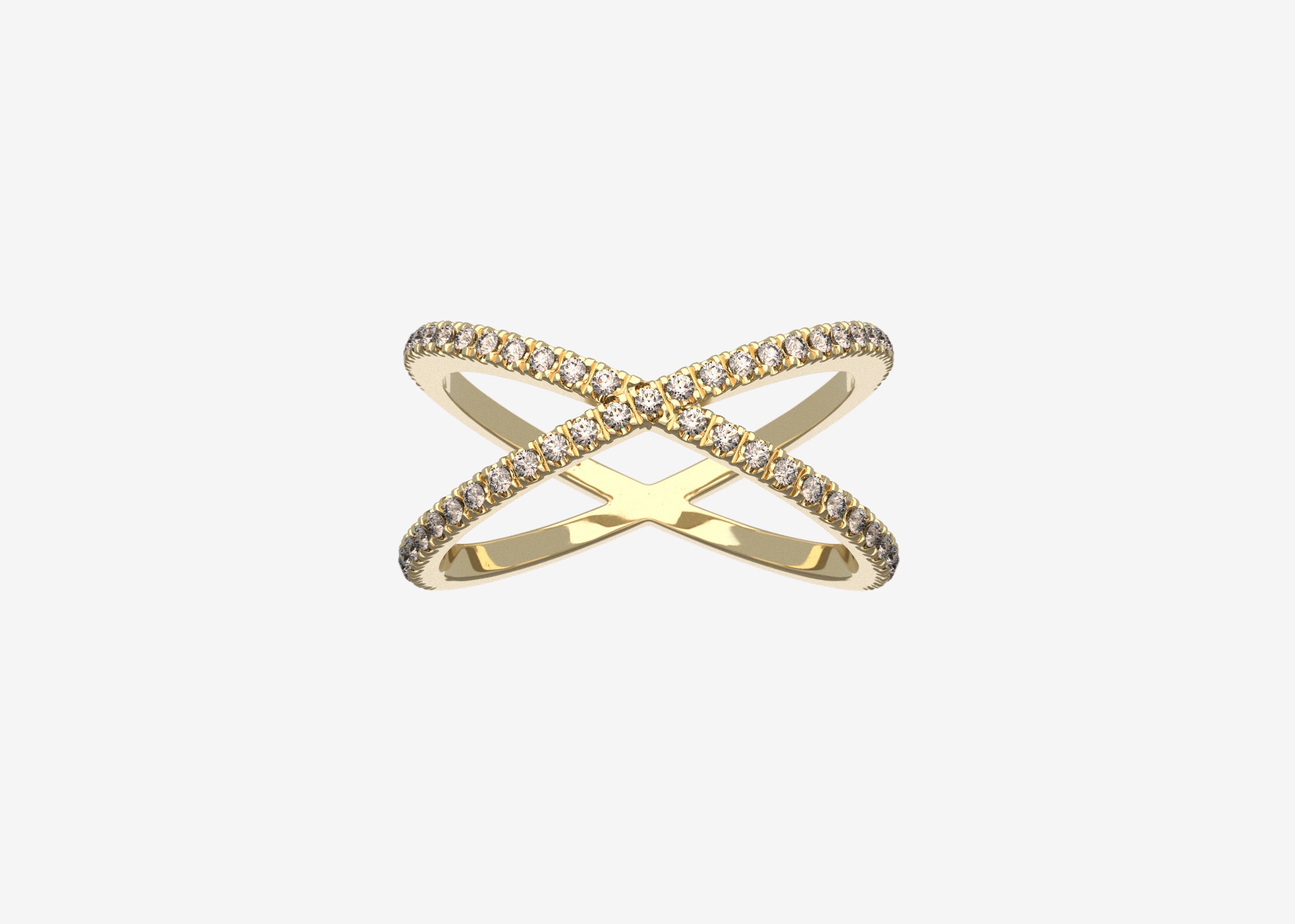 SOLID-YELLOW-GOLD-DIAMOND-CROSS-RING-SENER-BESIM
