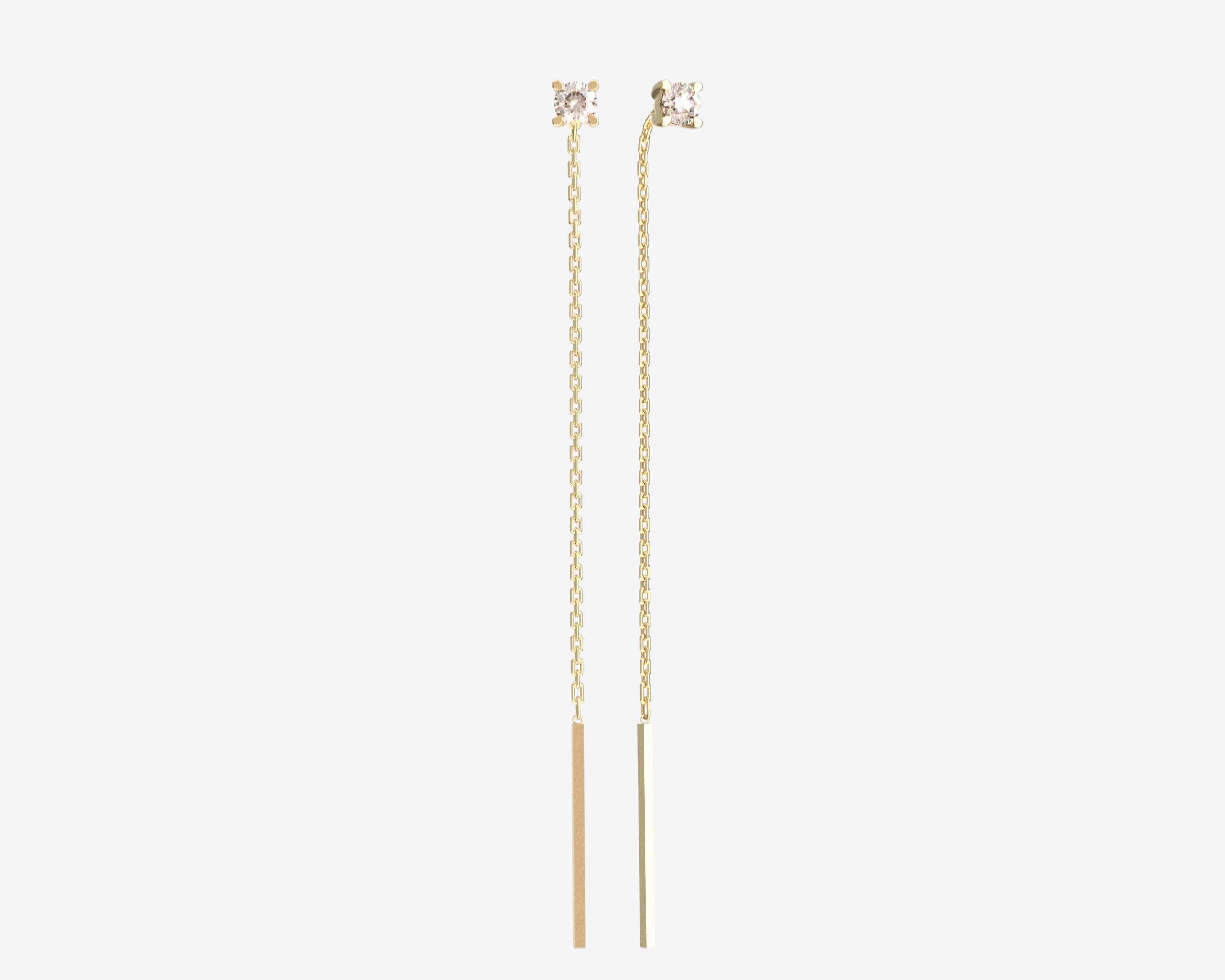 SOLID-YELLOW-GOLD-DIAMOND-THREAD-EARRING-SENER-BESIM