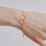 Inverted Eternity Bracelet - Gold