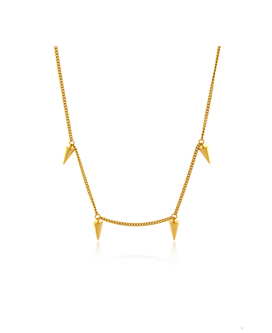 Four Point Necklace - Gold