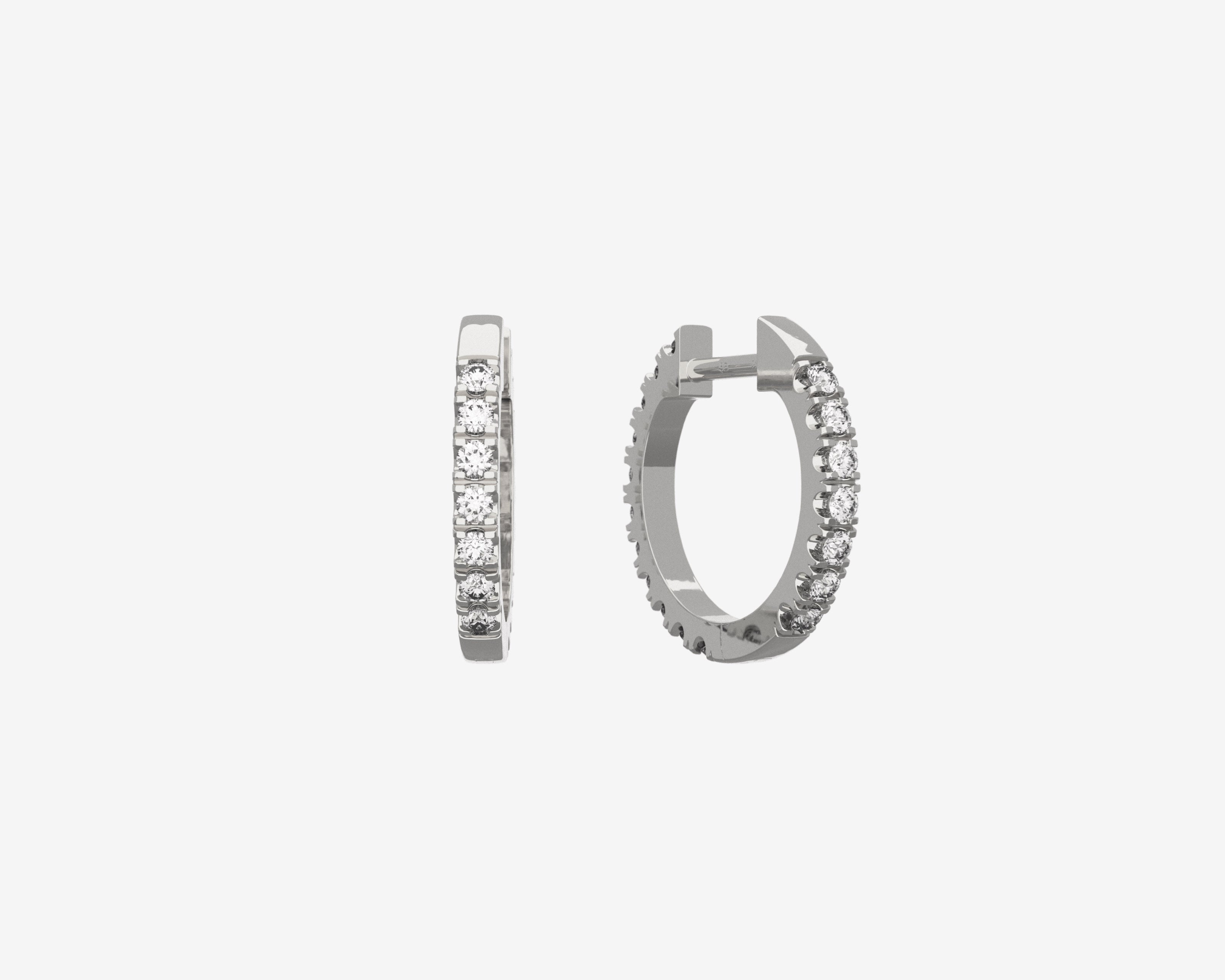 SOLID-WHITE-GOLD-DIAMOND-HOOP-EARRING-SENER-BESIM