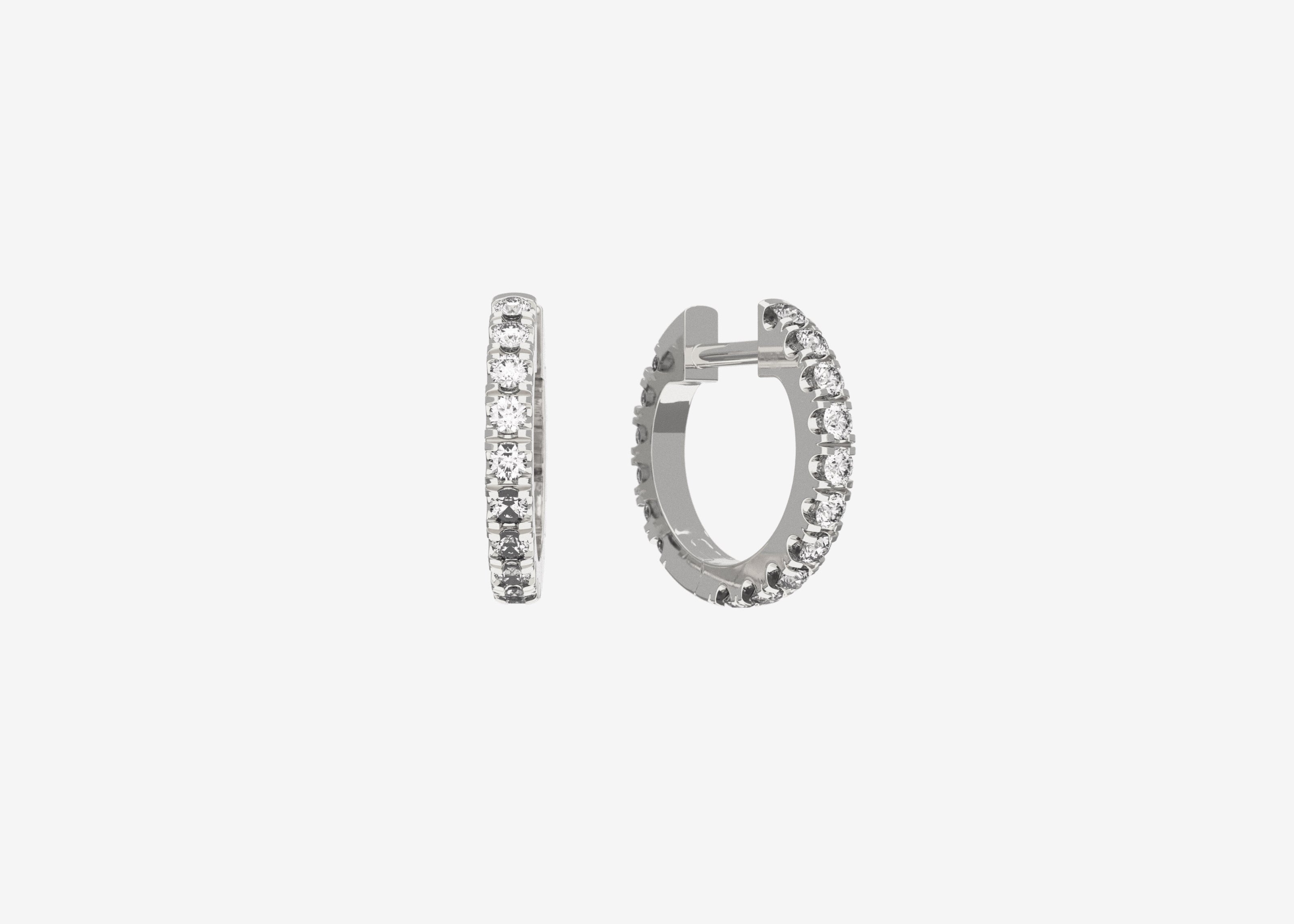 SOLID-WHITE-GOLD-DIAMOND-HOOP-EARRING-SENER-BESIM