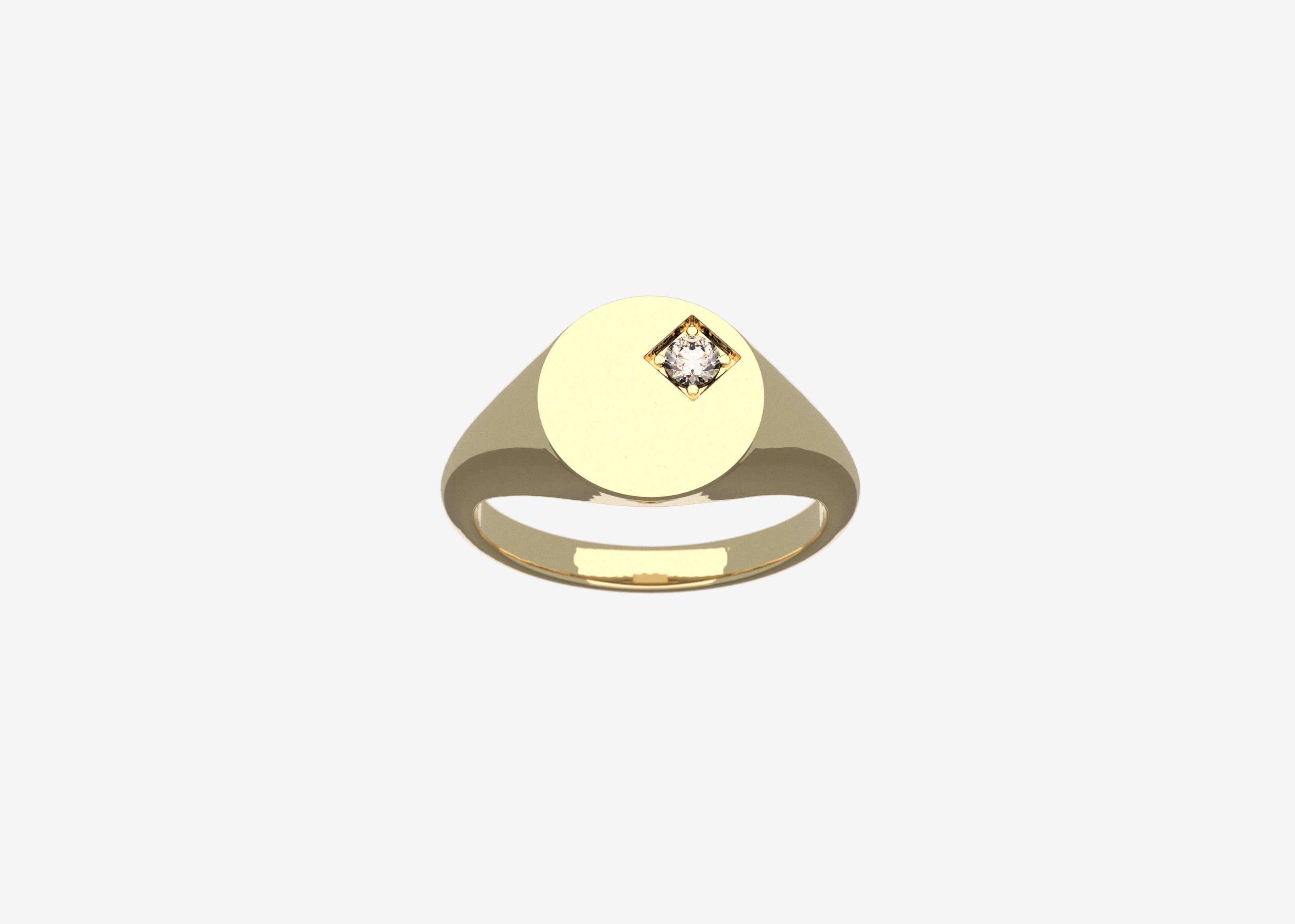 SOLID-YELLOW-GOLD-DIAMOND-SIGNET-RING-SENER-BESIM