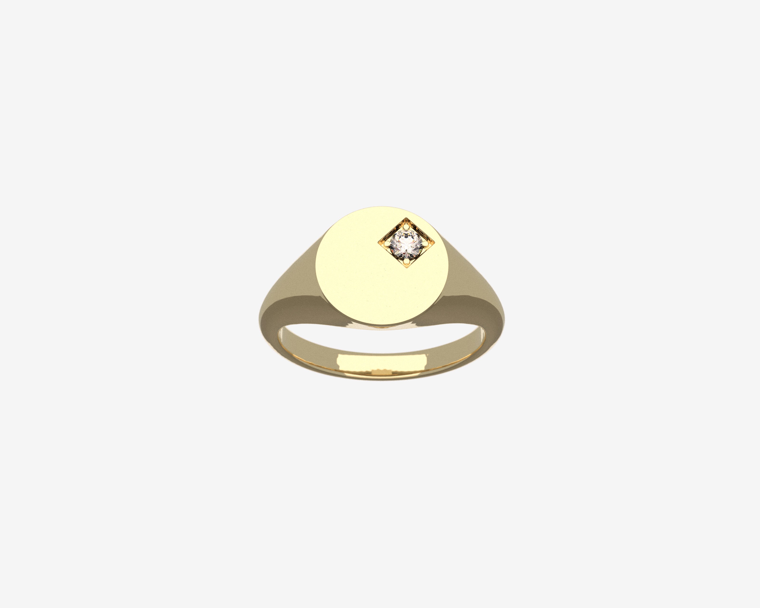 SOLID-YELLOW-GOLD-DIAMOND-SIGNET-RING-SENER-BESIM