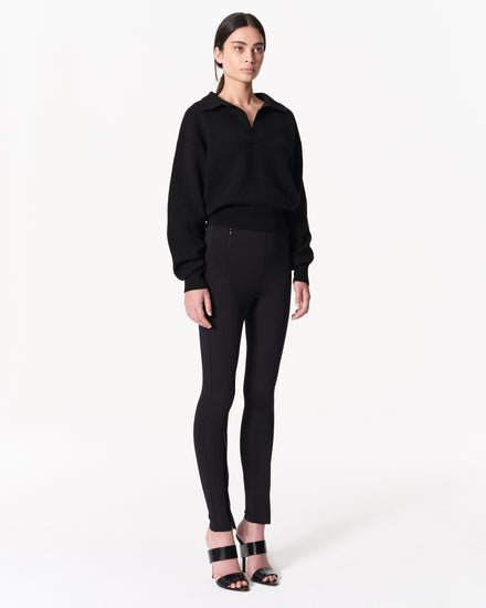 sener besim - the rugby - black - knitwear - shop online