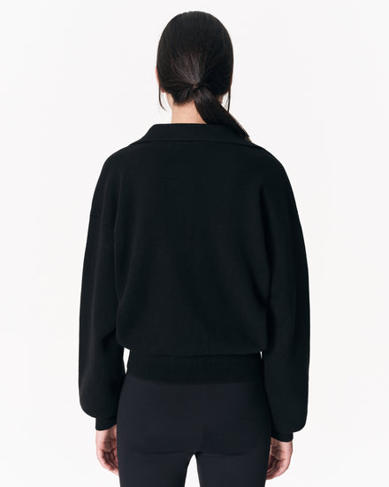sener besim - the rugby - black - knitwear - shop online