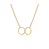 Inverted Eternity Necklace - Gold
