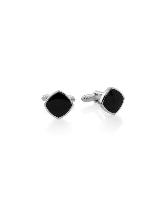      sener-besim-accent-onyx-cufflink-silver-accessories