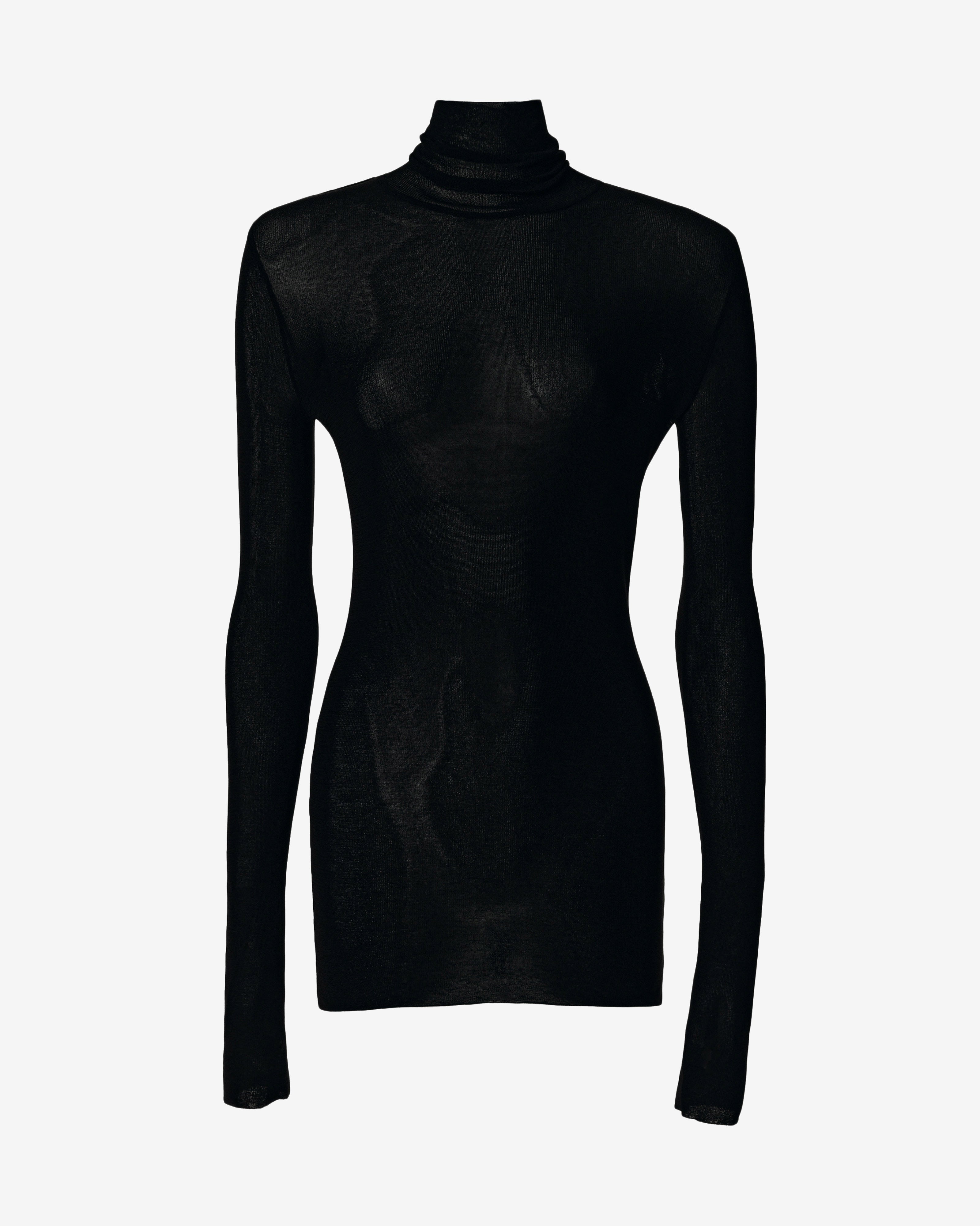 Thumbhole Turtleneck Black | Şener Besim – Sener Besim