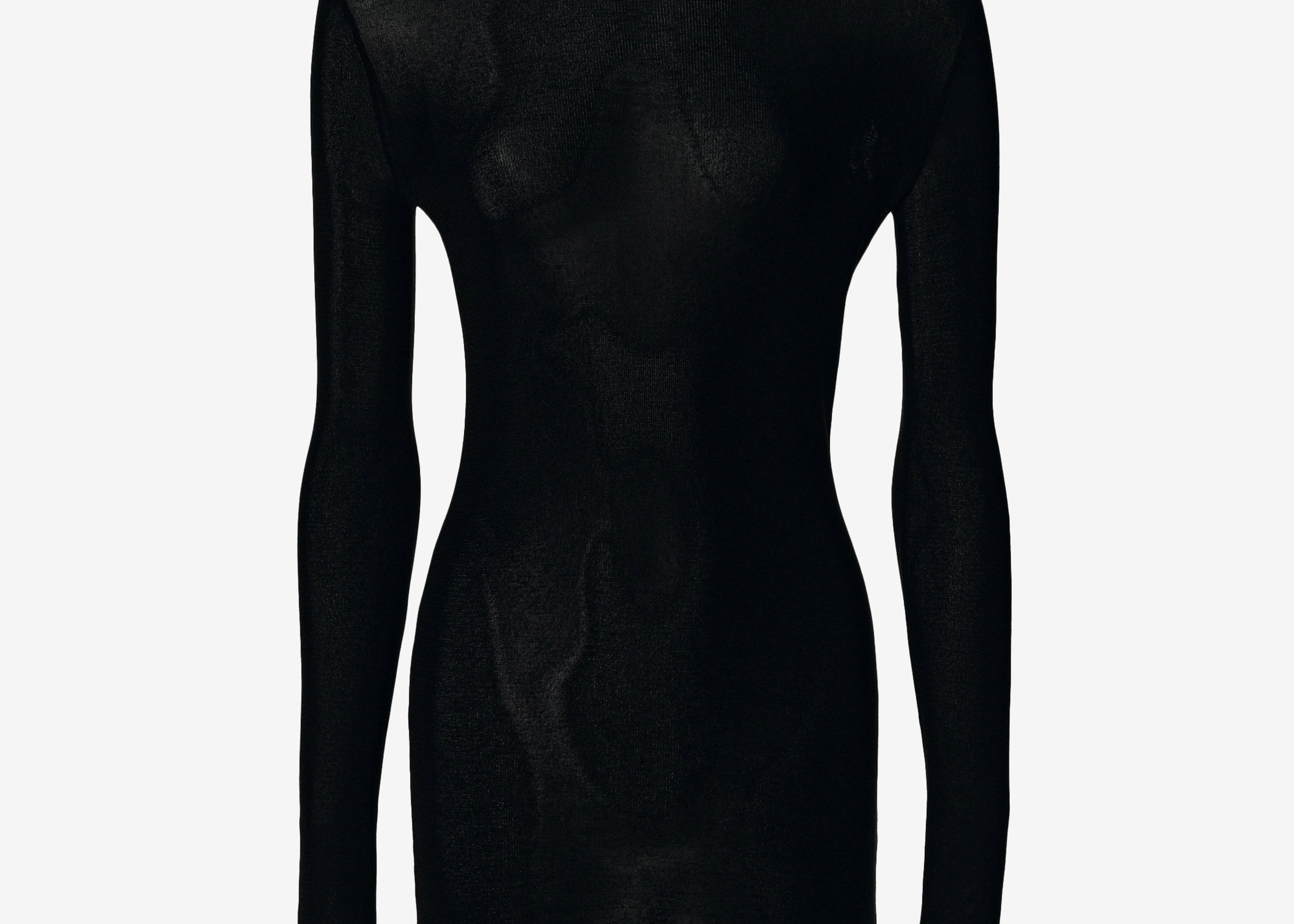 Thumbhole turtleneck in black — Şener Besim