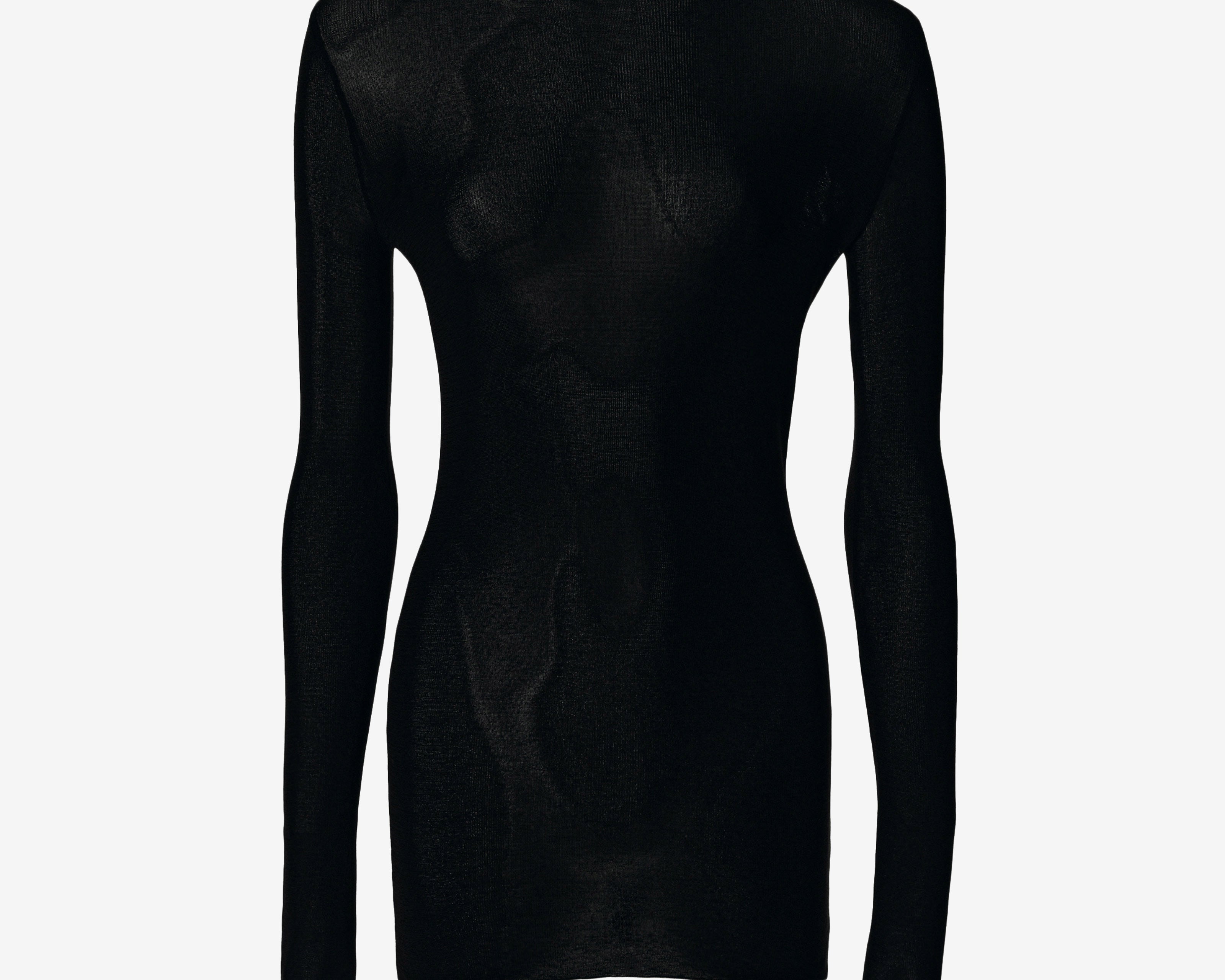 Thumbhole turtleneck in black — Şener Besim