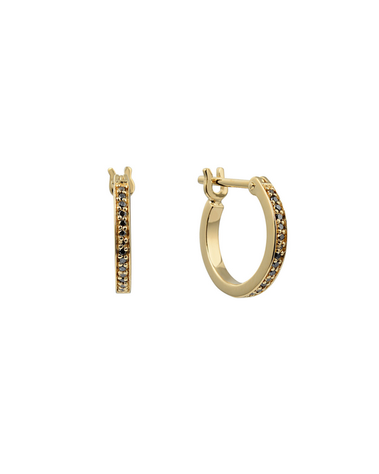 sener-besim-circle-pave-huggie-gold-black-diamond-earrings