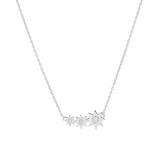 Şener Besim Constellation Cluster Diamond Necklace in rhodium plating, sterling silver, flat lay