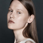 Şener Besim Constellation Cluster Diamond Stud silver worn on model — Constellation Series