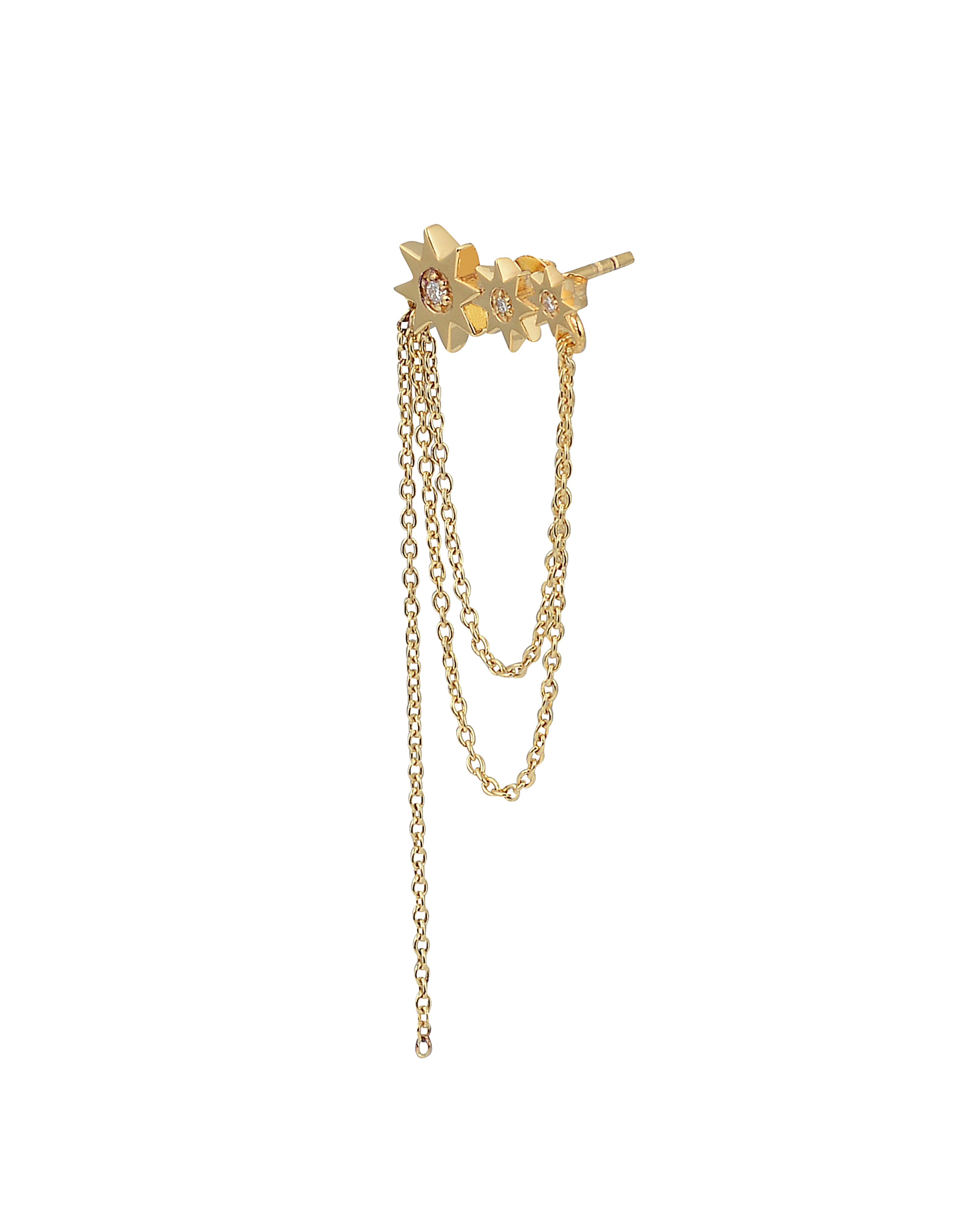 sener-besim-constellation-multi-chain-diamond-stud-gold-earrings