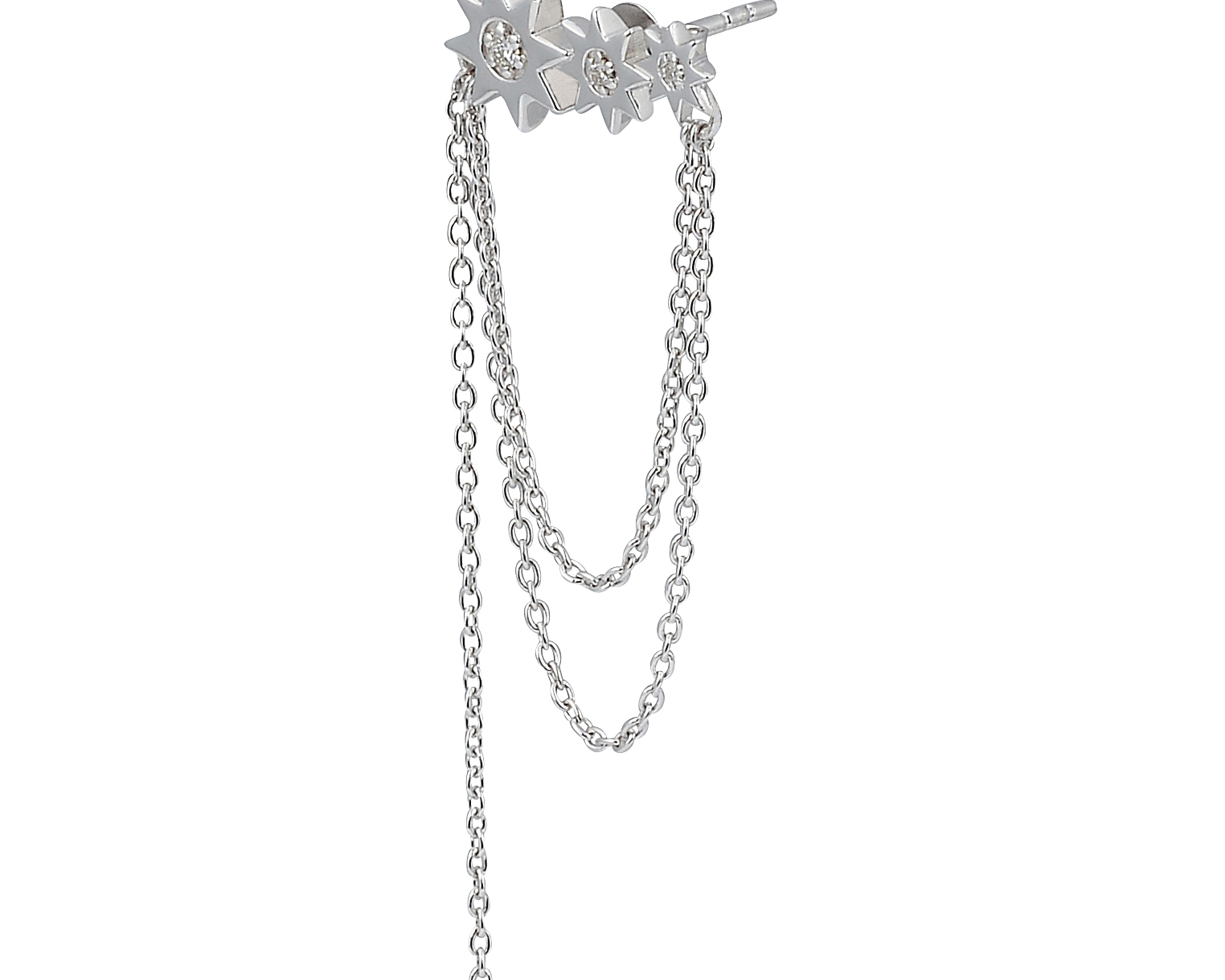 sener-besim-constellation-multi-chain-diamond-stud-silver-earrings