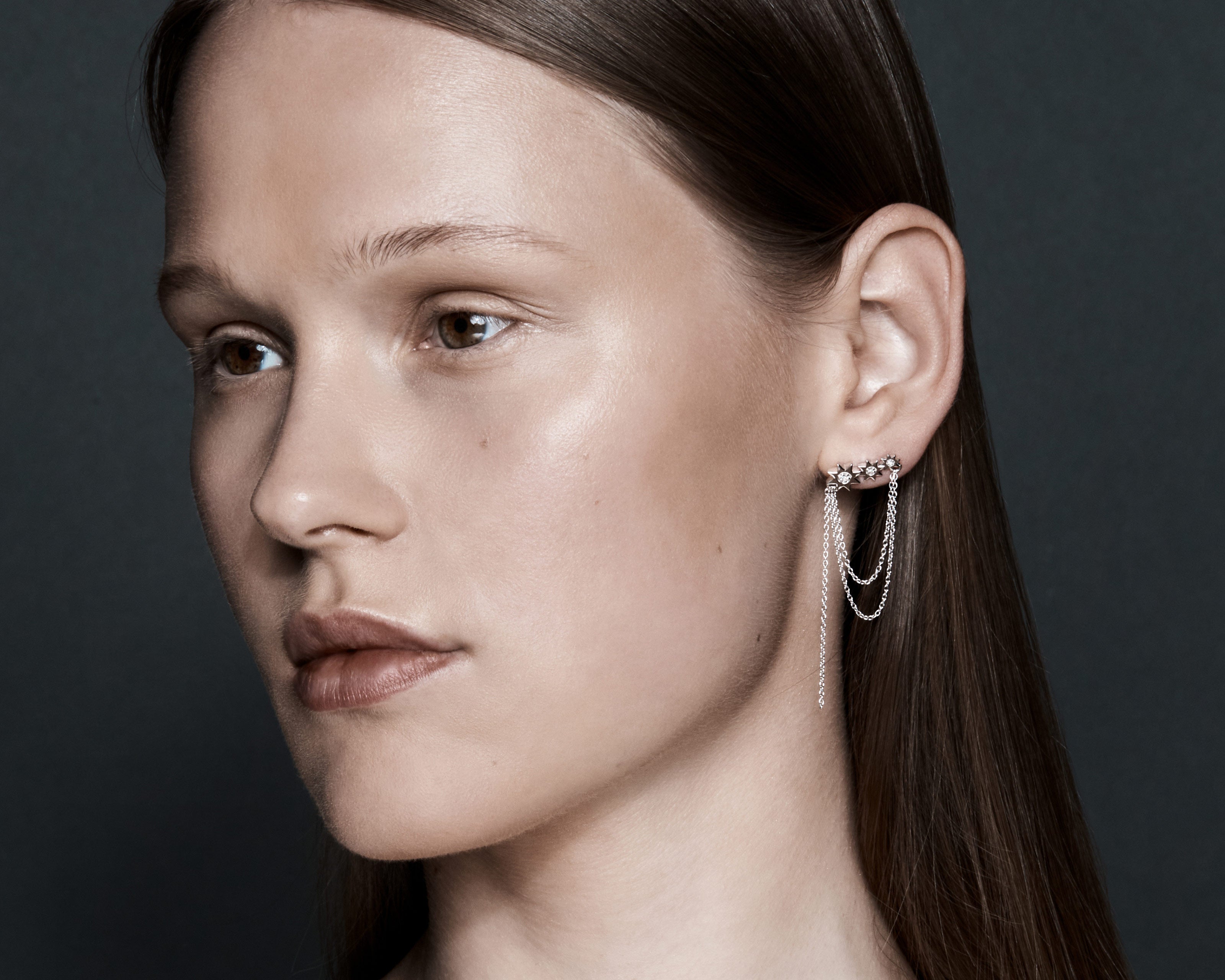 sener-besim-constellation-multi-chain-diamond-stud-silver-earrings