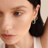 sener-besim-enamel-hoop-turqouise-earrings