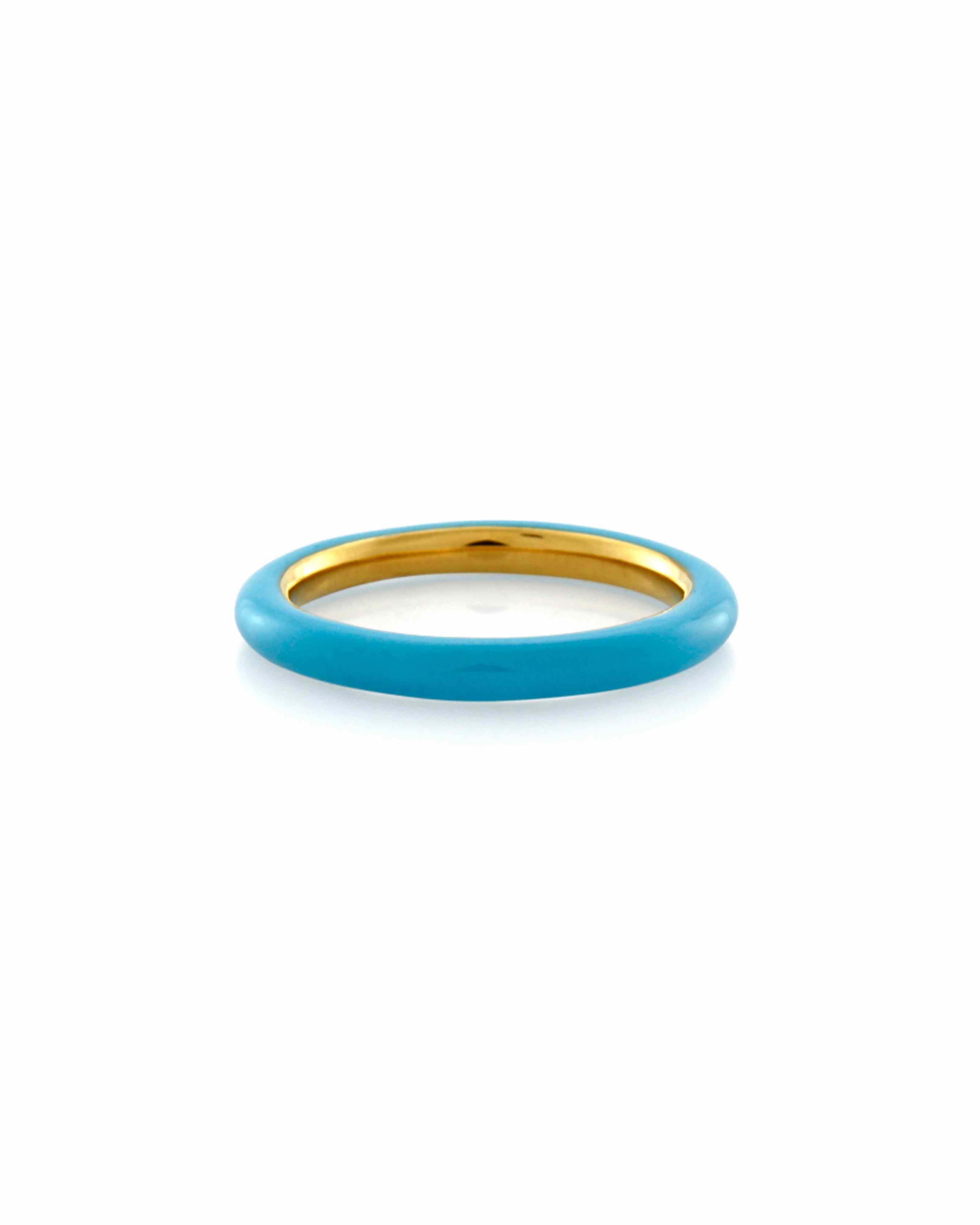 sener-besim-enamel-tube-ring-turquoise
