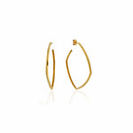 sener besim thin large square hoop earrings in gold