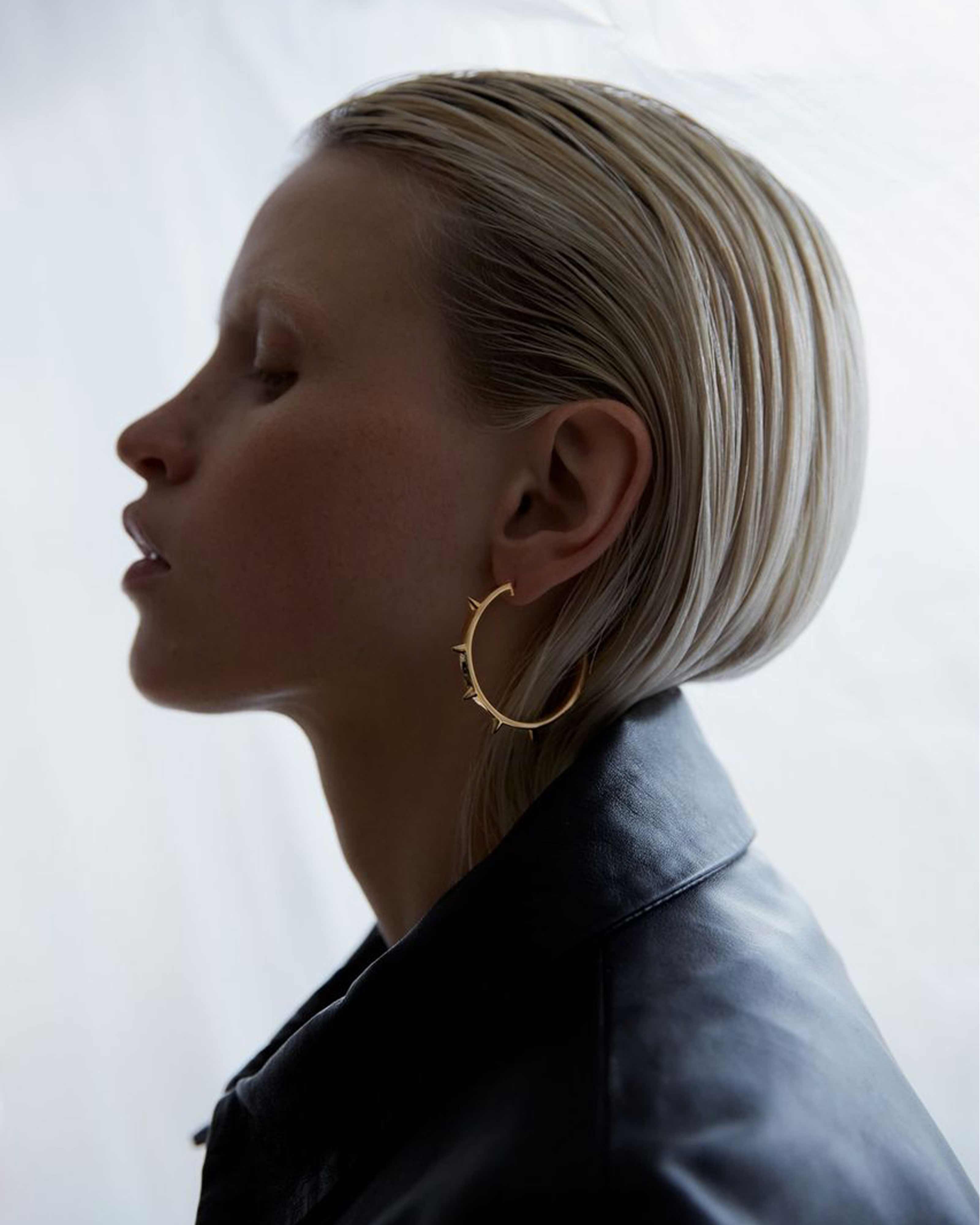 sener-besim-large-multi-point-hoop-gold-earrings