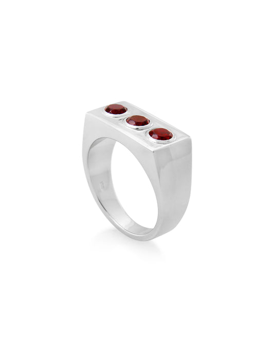      sener-besim-linear-gem-ring-silver-garnet-signet