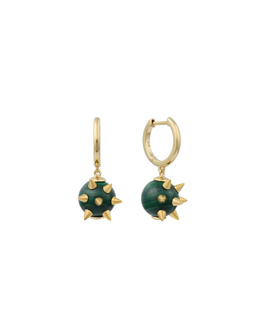 sener-besim-malachite-spike-earring-gold
