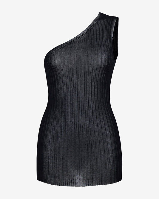 sener-besim-one-shoulder-rib-knit-top-black