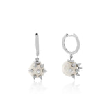Pearl Spike Earring - Silver