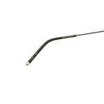 Şener Besim S1 sunglasses nero champagne, floating titanium frame, close up