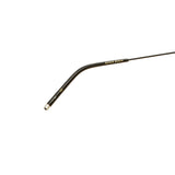 Şener Besim S1 sunglasses nero champagne, floating titanium frame, close up