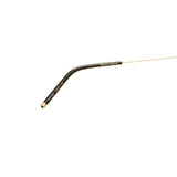Şener Besim S2 sunglasses in aurous gold, aviation grade titanium frame, luxury eyewear side view