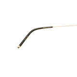 Şener Besim S2 sunglasses aurous graphite, titanium arm detail close up