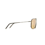 Şener Besim S2 sunglasses nero gold, titanium frame side detail