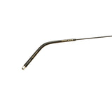 Şener Besim S2 sunglasses in nero graphite, aviation grade titanium frame, flat lay