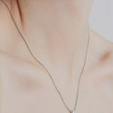 sener-besim-single-point-necklace-silver