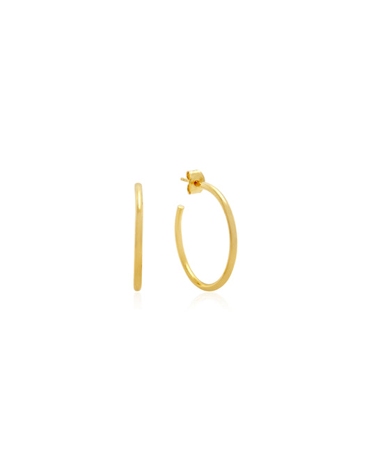 Small Fine Hoops - Gold