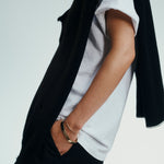 Tennis Bracelet on Model by Sener Besim in Gold