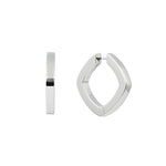 sener besim thick accent hoop earring silver earrings
