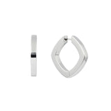 sener besim thick accent hoop earring silver earrings